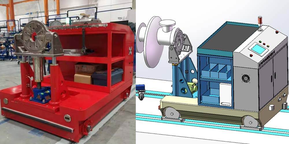 5T Omnibearing Mecanum Wheel AGV Transfer Cart